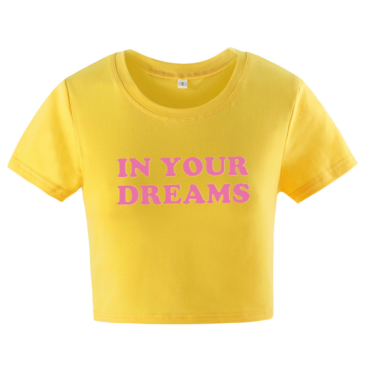 IN YOUR DREAMS Letter Printed Short Sleeve