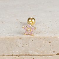 Micro Inlaid Zircon Drop-shaped Colorful Crystals Earrings