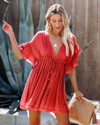 Fashion Casual Beach Vacation Style Sexy Loose Backless Dress