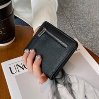 Women's Short Leather Wallet Large Capacity