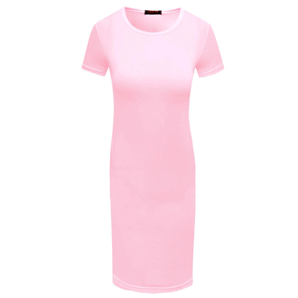 speed sells wish explosion fashion new hot sale package hip single piece ladies short sleeve summer dress