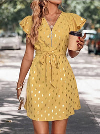 Women's Fashionable Printed Casual Hot Stamping Dress