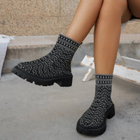 New Flying Woven Sports Independent Plus Size Women's Short Boots