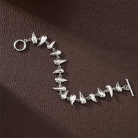 Thorn Stitching Water Drop Pendant Bracelet