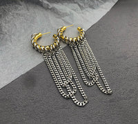 Women's Long Tassel Chain Earrings