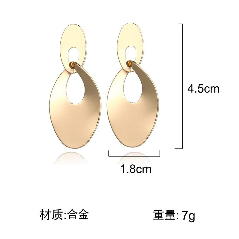 Hollow Double Hoop Earrings