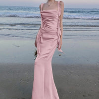 Swing Collar Temperament Vacation Long Dress