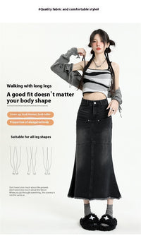 Fishtail Skirt High Waist Slimming A- Line Women