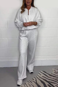 Fashion Long Sleeve Sweater Zipper Suit Women's Clothing