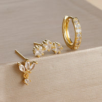 Diamond Stud Earrings Small Women's Fashion Simple