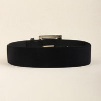 Black Belt Women's Elastic Elastic Needle Buckle Belt Fashion All-match Skirt Shirt Closed Waist Wide Waist Seal