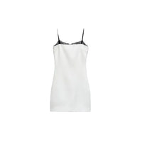 Women's Minimalist Lace Edge Suspender Dress