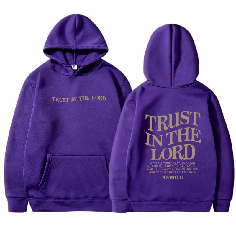 Letter Printed Hoodie Sports Long Sleeve Hoodie