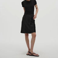 Women's Gilding Temperament Leopard Print A- Line Skirt