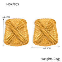 Women's Fashion Multi-layer Line Texture Earrings