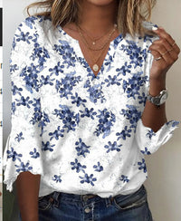 Women's Fashion Loose Summer Printed Top