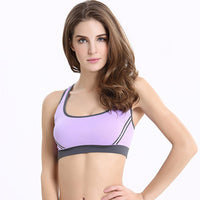 No steel ring cross beauty back bra