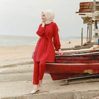 Arab girl Muslim plus size two-piece suit - Chic Angle