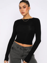 Slim-fit Fashion Long-sleeved Top Base