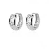 Personality Minimalist Elegant Love Design Inlaid Zircon Ear Ring