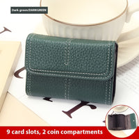 Large Capacity Women's Certificate Holder First Layer Cowhide Card Holder Wallet