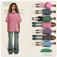 Women's American-style Distressed Linen Cotton Short Sleeve
