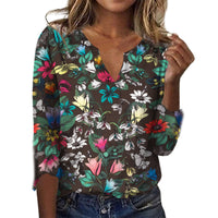 Women's Fashion Loose Summer Printed Top
