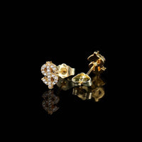 Simple Personality Copper Earrings Studded With Zircon