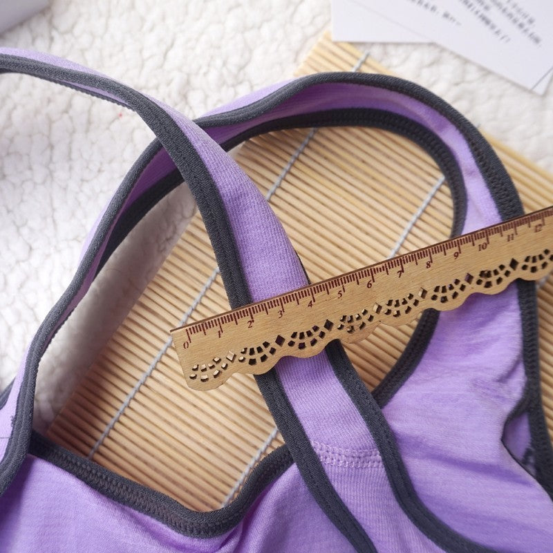 No steel ring cross beauty back bra