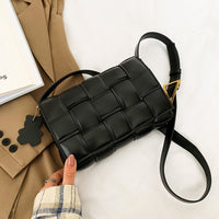 Bag Autumn Winter New Women's Bag Ins Woven Single Shoulder Bag