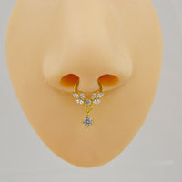 316L Medical Steel New Zircon Nasal Septum Nail