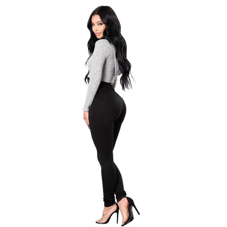 New Elastic Skinny Women's Small Feet Jeans
