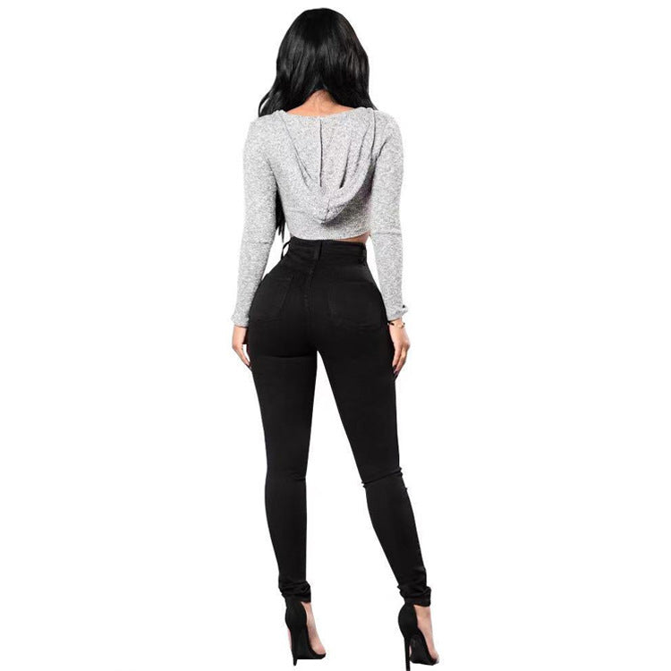 New Elastic Skinny Women's Small Feet Jeans