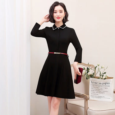 Suit Collar Dress White-Collar Professional Formal Wear