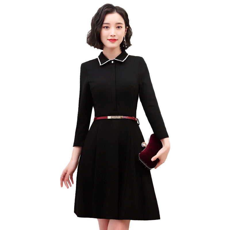 Suit Collar Dress White-Collar Professional Formal Wear