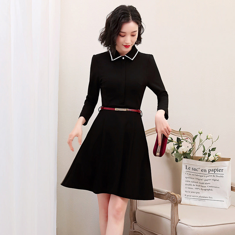 Suit Collar Dress White-Collar Professional Formal Wear