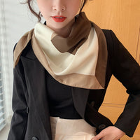 Retro Temperament Silk Scarf Women Wild Simple Sunscreen Travel Headscarf