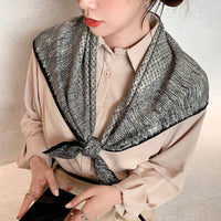 Retro Temperament Silk Scarf Women Wild Simple Sunscreen Travel Headscarf