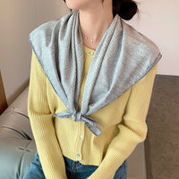 Retro Temperament Silk Scarf Women Wild Simple Sunscreen Travel Headscarf