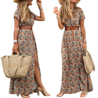 Seaside Beach Vacation Simia Printed Ladies Dress