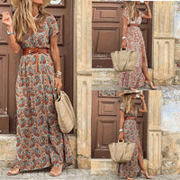 Seaside Beach Vacation Simia Printed Ladies Dress