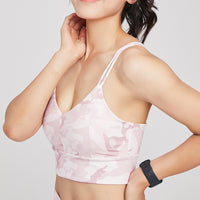 Shockproof Sports Fitness Gather Camouflage Sports Underwear Bra