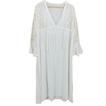 Lace Beach Dress Seaside Vacation Bikini Swimsuit Blouse Women Sun Protection Clothing Foreign Trade