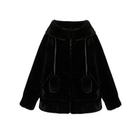 Moving Rabbit Ears Imitated Rabbit Fur Coat Female Lamb Hair
