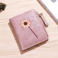 Small Wallet Female Short Simple Student Zipper Buckle Folding Coin Wallet