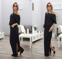 ummer Long Maxi BOHO Evening Blue