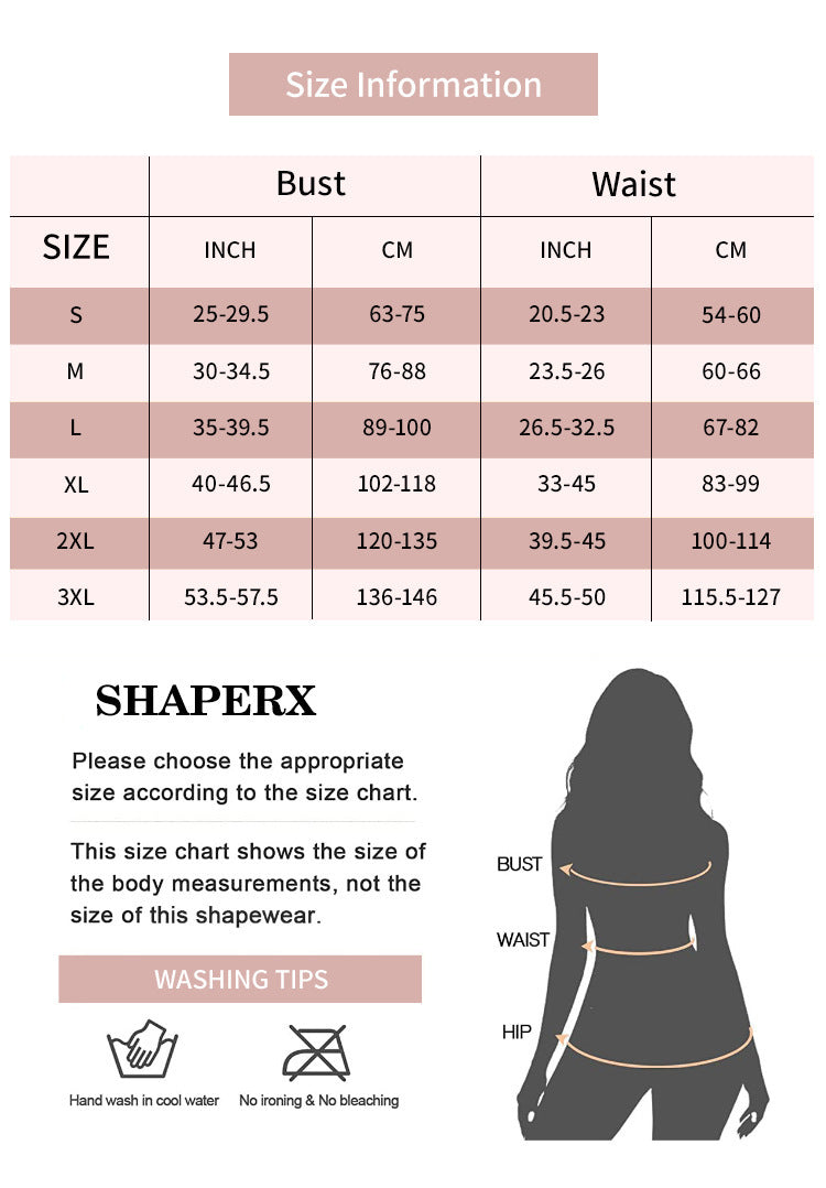 Body Shaping Female Breasts Support Push Up One-piece Girdle