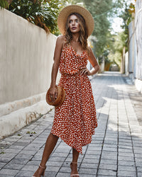 Explosion style dress vacation storm point skirt