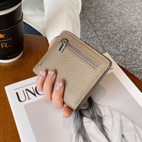 Women's Short Leather Wallet Large Capacity