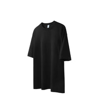 Pure Cotton Oversize Solid Color Short Sleeve T-shirt Top
